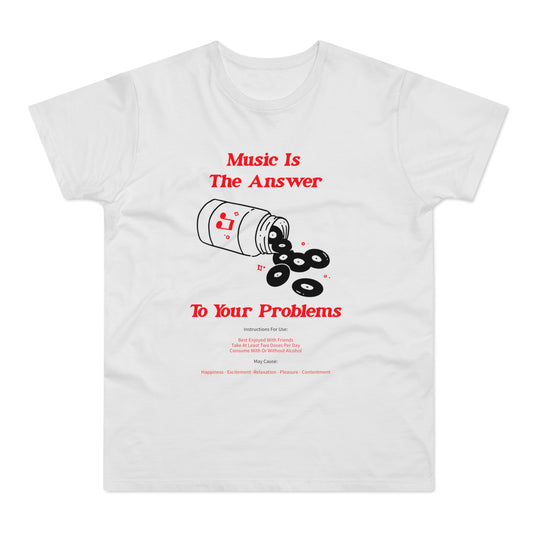 Music Is The Answer T Shirt (Poids Standard)
