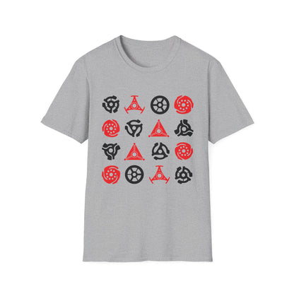 16 Record Adaptors T Shirt - Léger