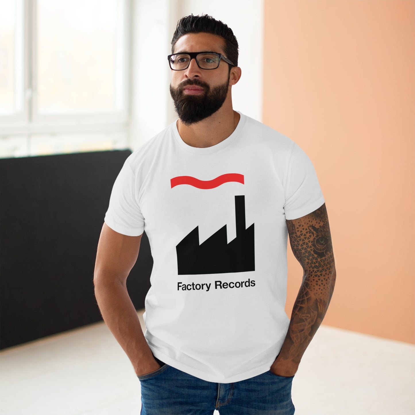 Factory Records T Shirt (Poids Standard)