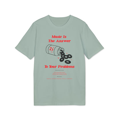 Music Is The Answer T Shirt (Coton Bio Premium)