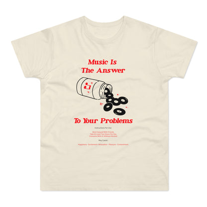 Music Is The Answer T Shirt (Poids Standard)