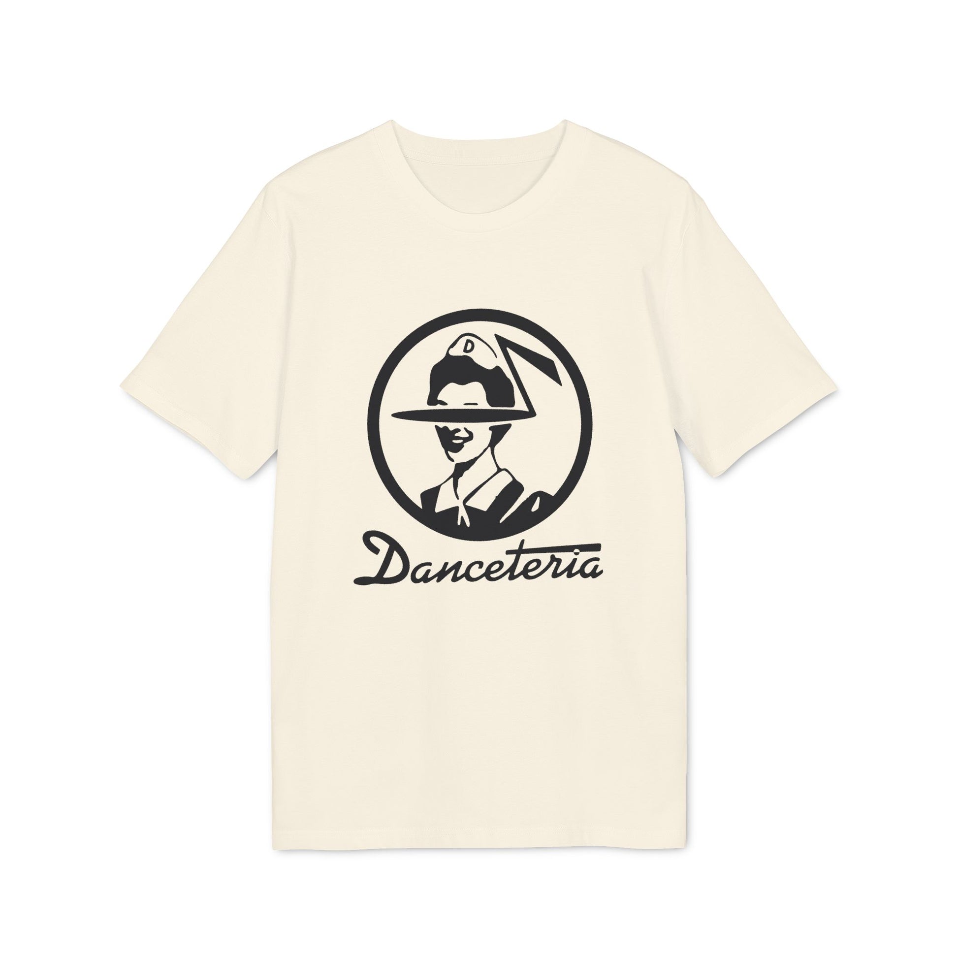 Cream t-shirt with circular logo and "Danceteria" text.