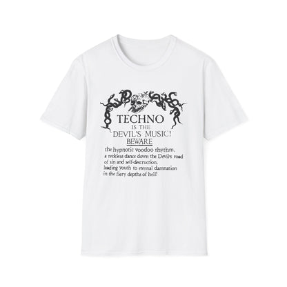 Techno is The Devil's Music T Shirt - Léger