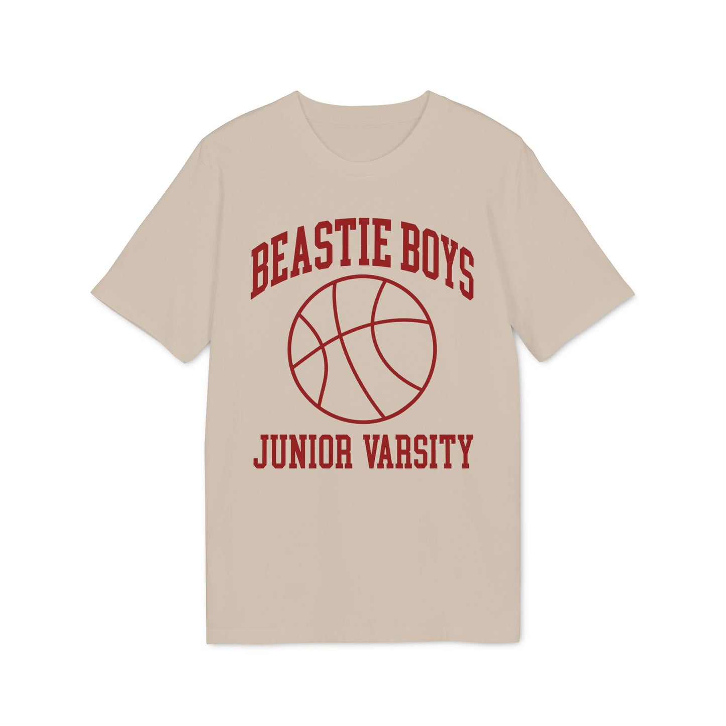 Beastie Boys Junior Varsity graphic t-shirt in tan.