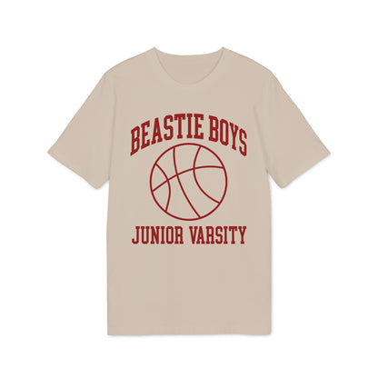 Beastie Boys Junior Varsity graphic t-shirt in tan.