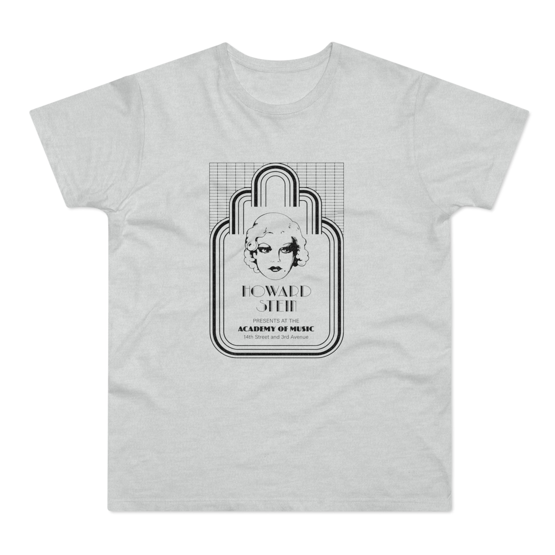 Howard Stein presents at the Academy of Music, 14th St and 3rd Ave on gray shirt.