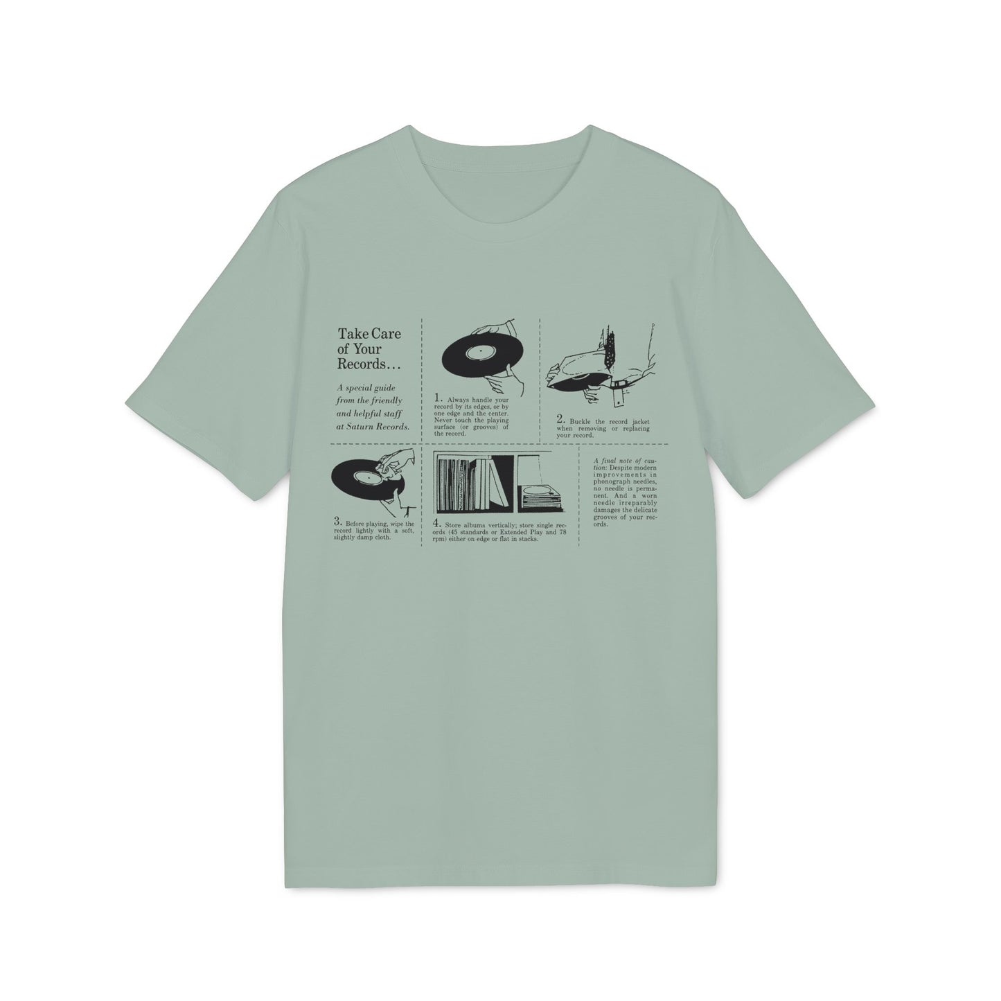 Guide to taking care of records with four illustrated steps and helpful tips.