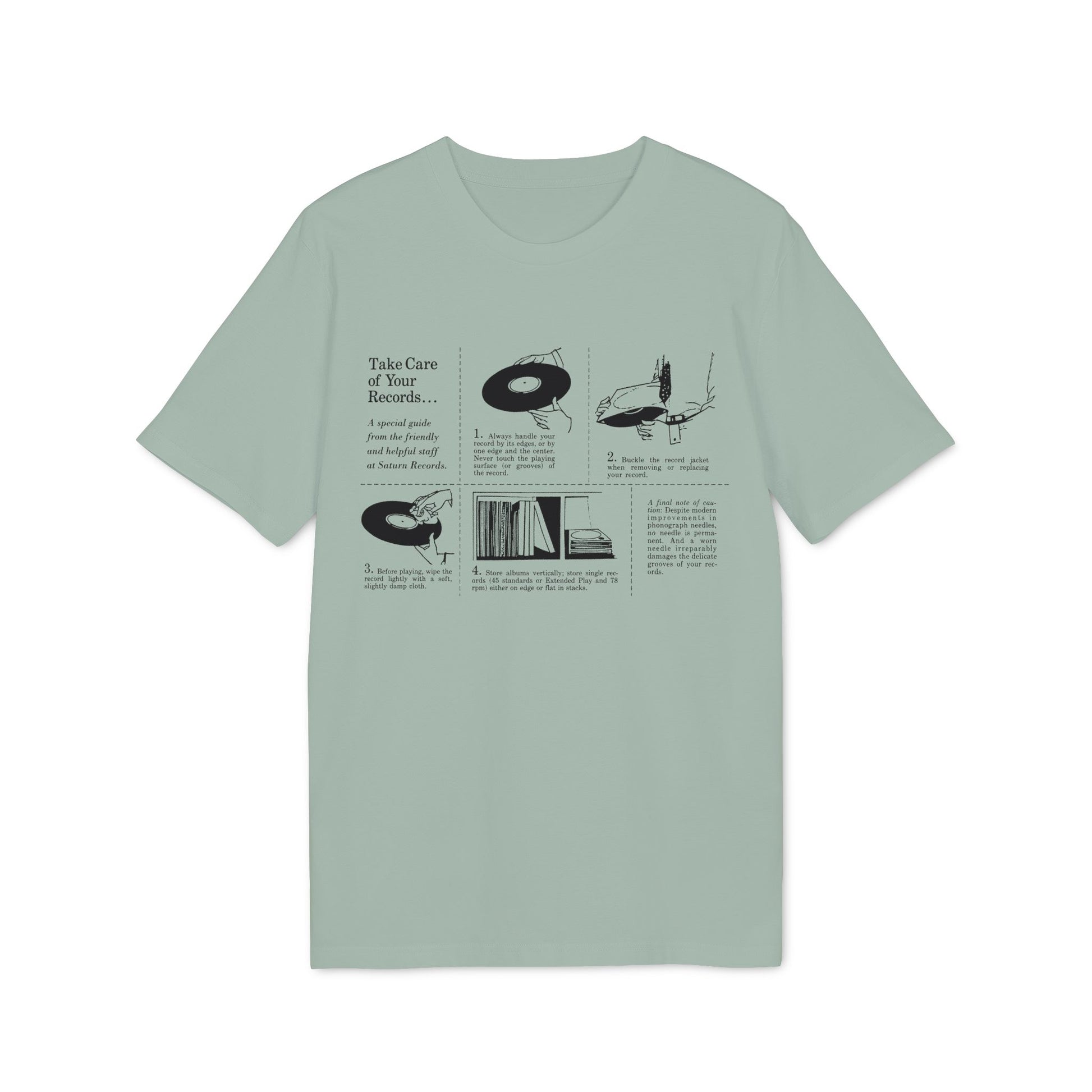 Guide to taking care of records with four illustrated steps and helpful tips.