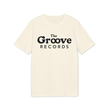 Cream t-shirt with black text "The Groove RECORDS" on the front.