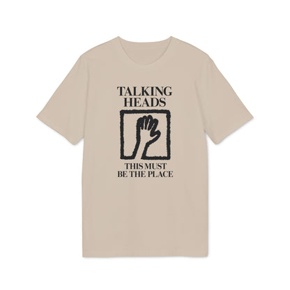 Talking Heads "This Must Be The Place" t-shirt with hand graphic.
