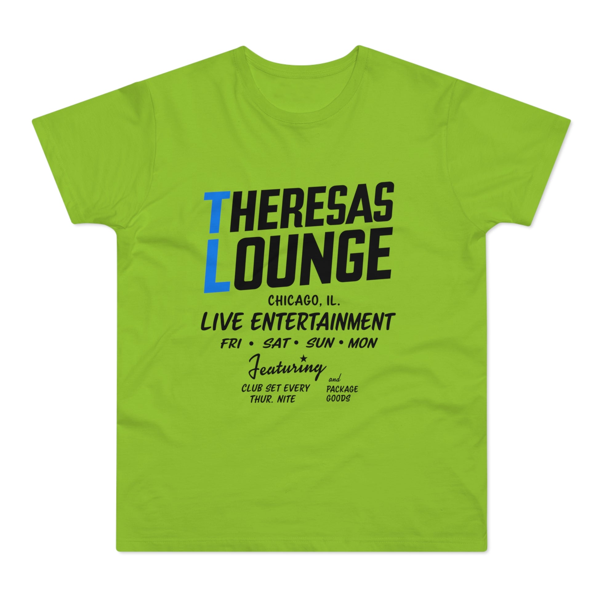 Theresas Lounge Chicago Live Entertainment Fri, Sat, Sun, Mon, featuring club set and package goods.